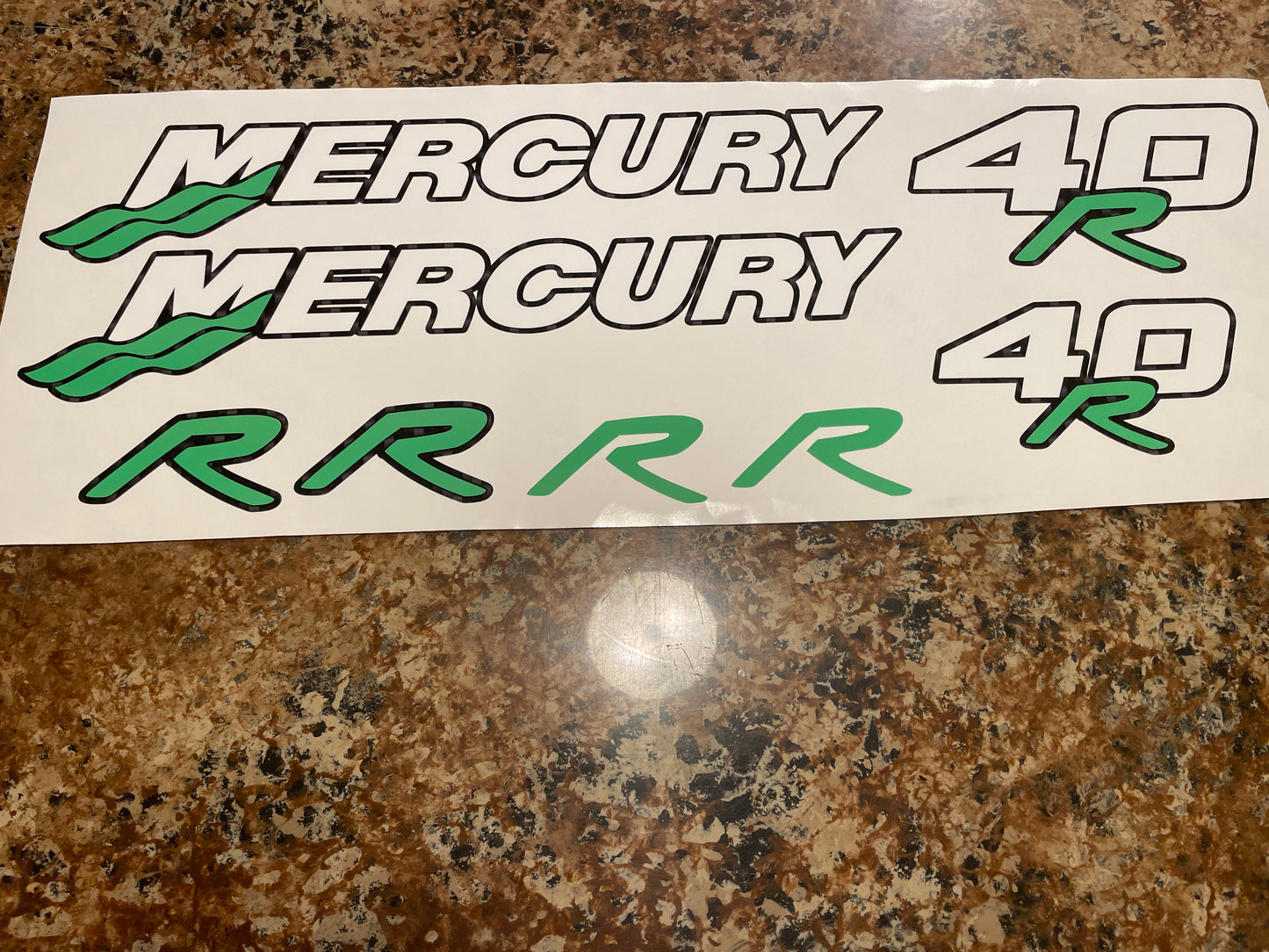 CLEARANCE MERCURY 40R Decal Set
