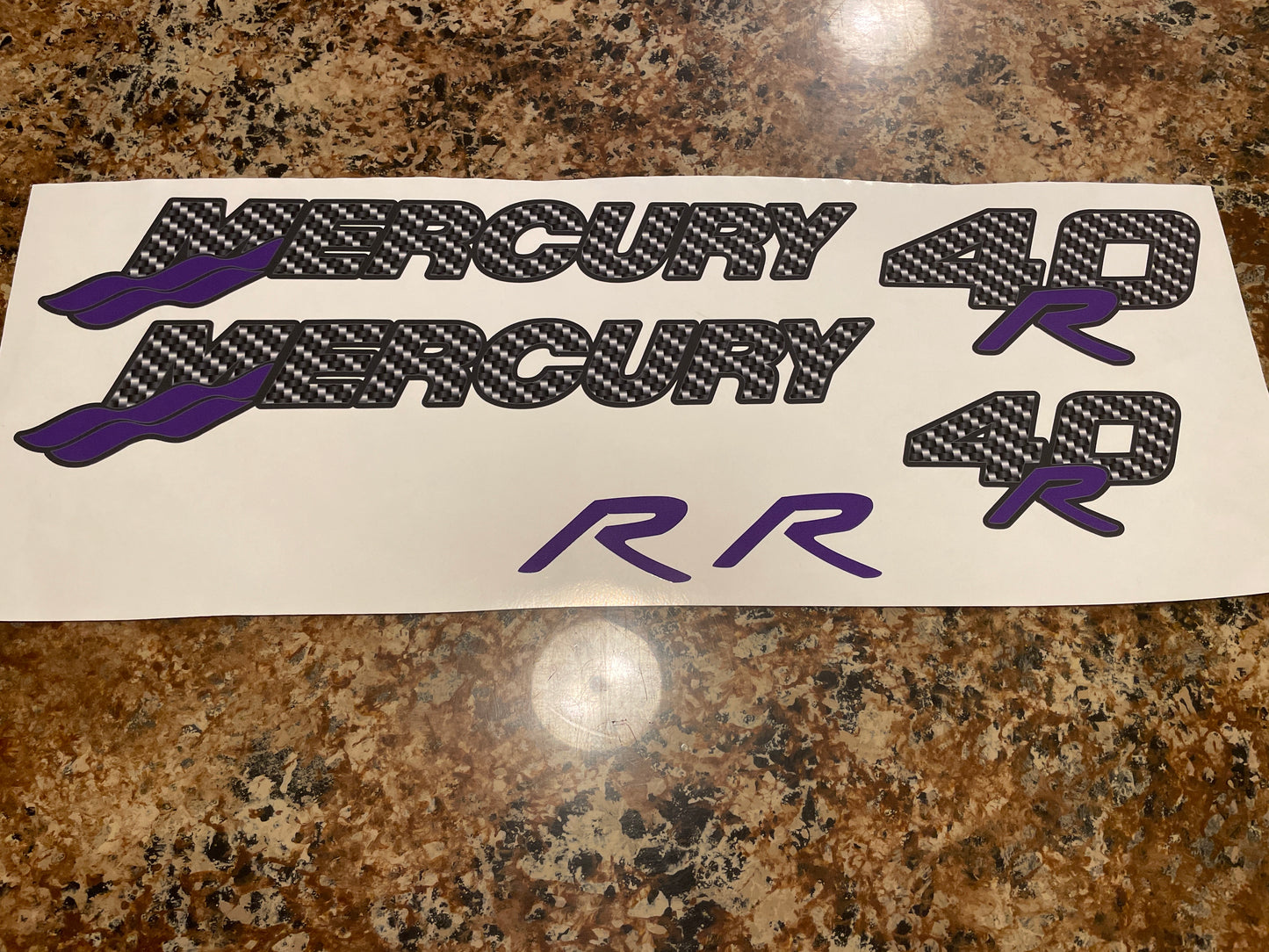 CLEARANCE MERCURY 40R Decal Set