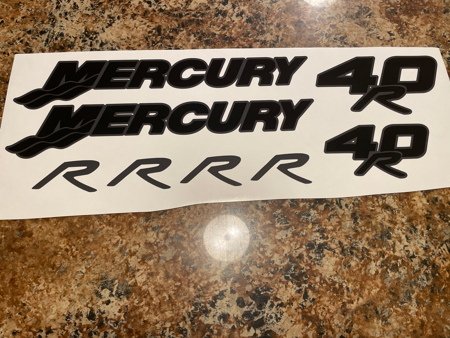 CLEARANCE MERCURY 40R Decal Set