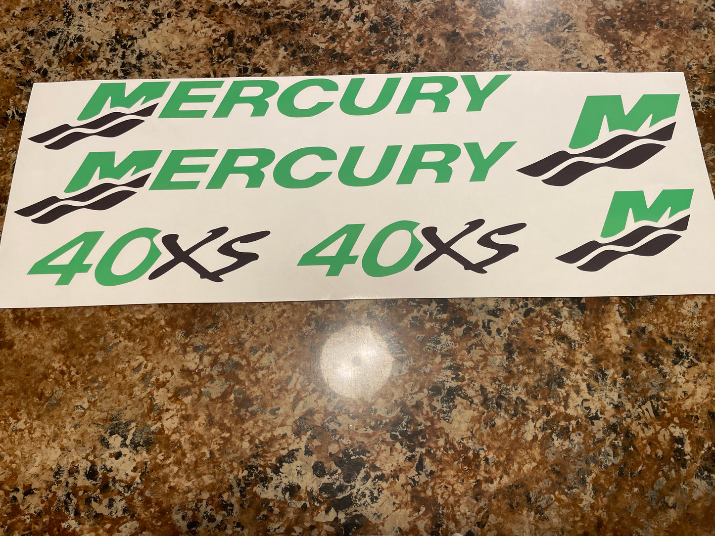 CLEARANCE MERCURY 40XS Decal Set