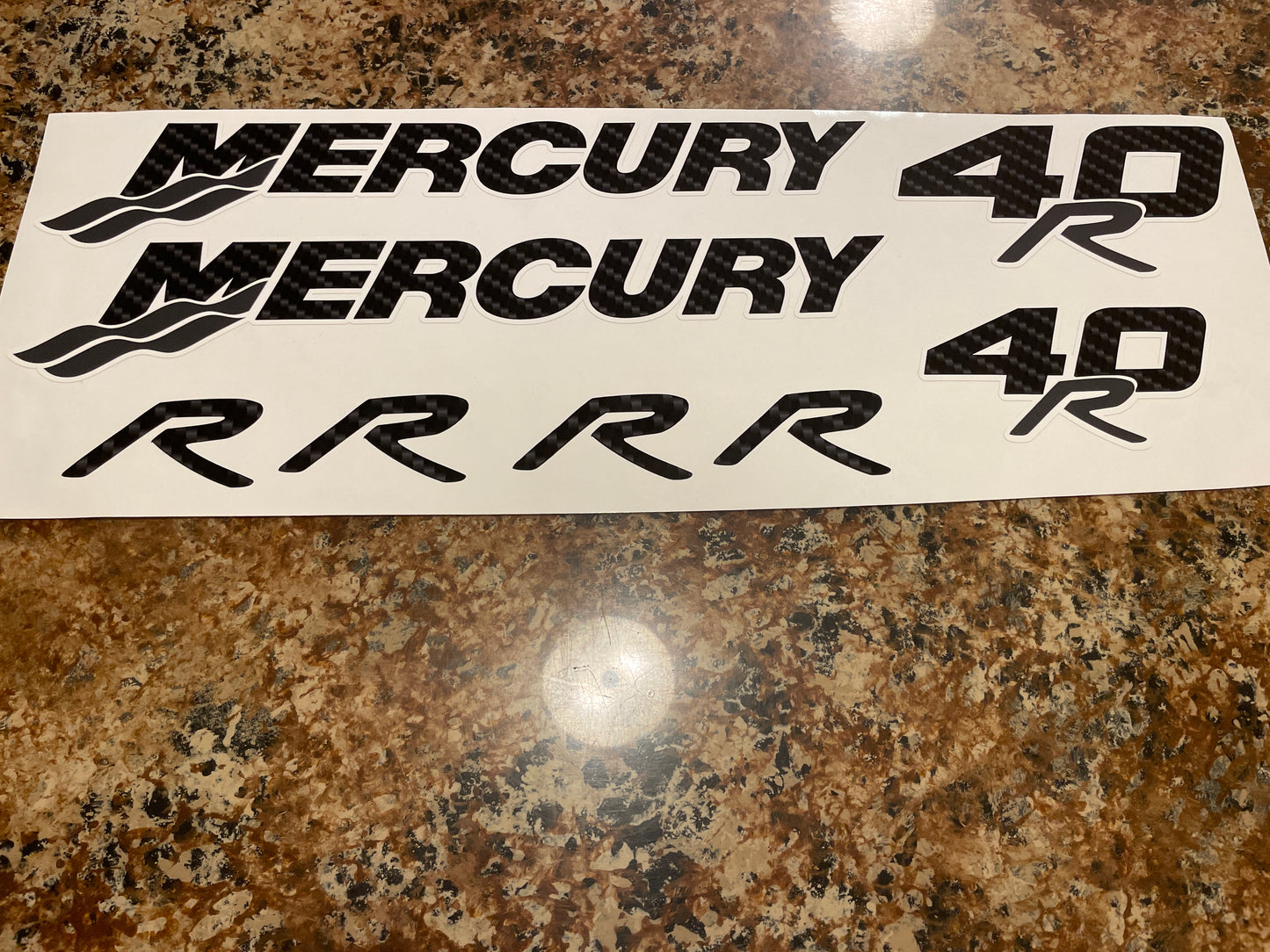 CLEARANCE MERCURY 40R Decal Set