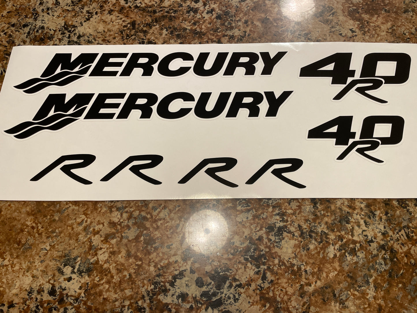 CLEARANCE MERCURY 40R Decal Set