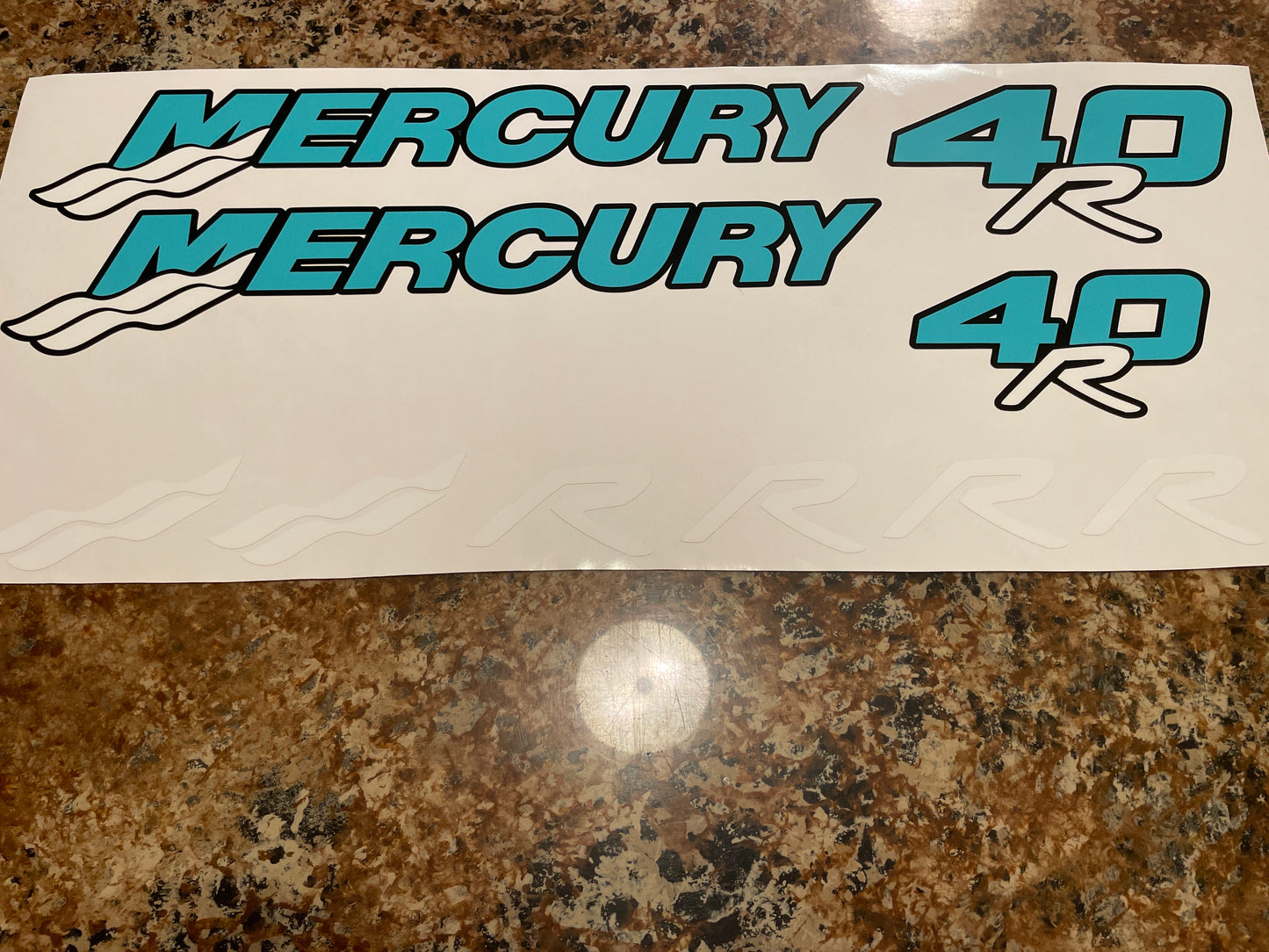 CLEARANCE MERCURY 40R Decal Set