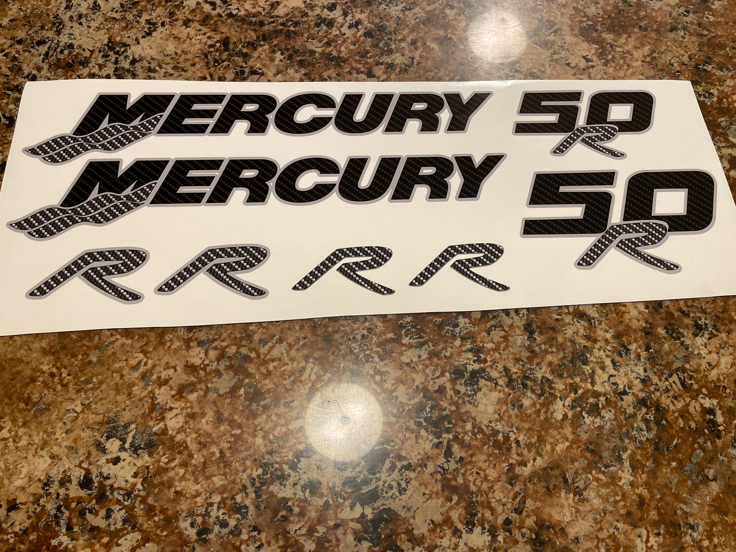 CLEARANCE MERCURY 50R Decal Set