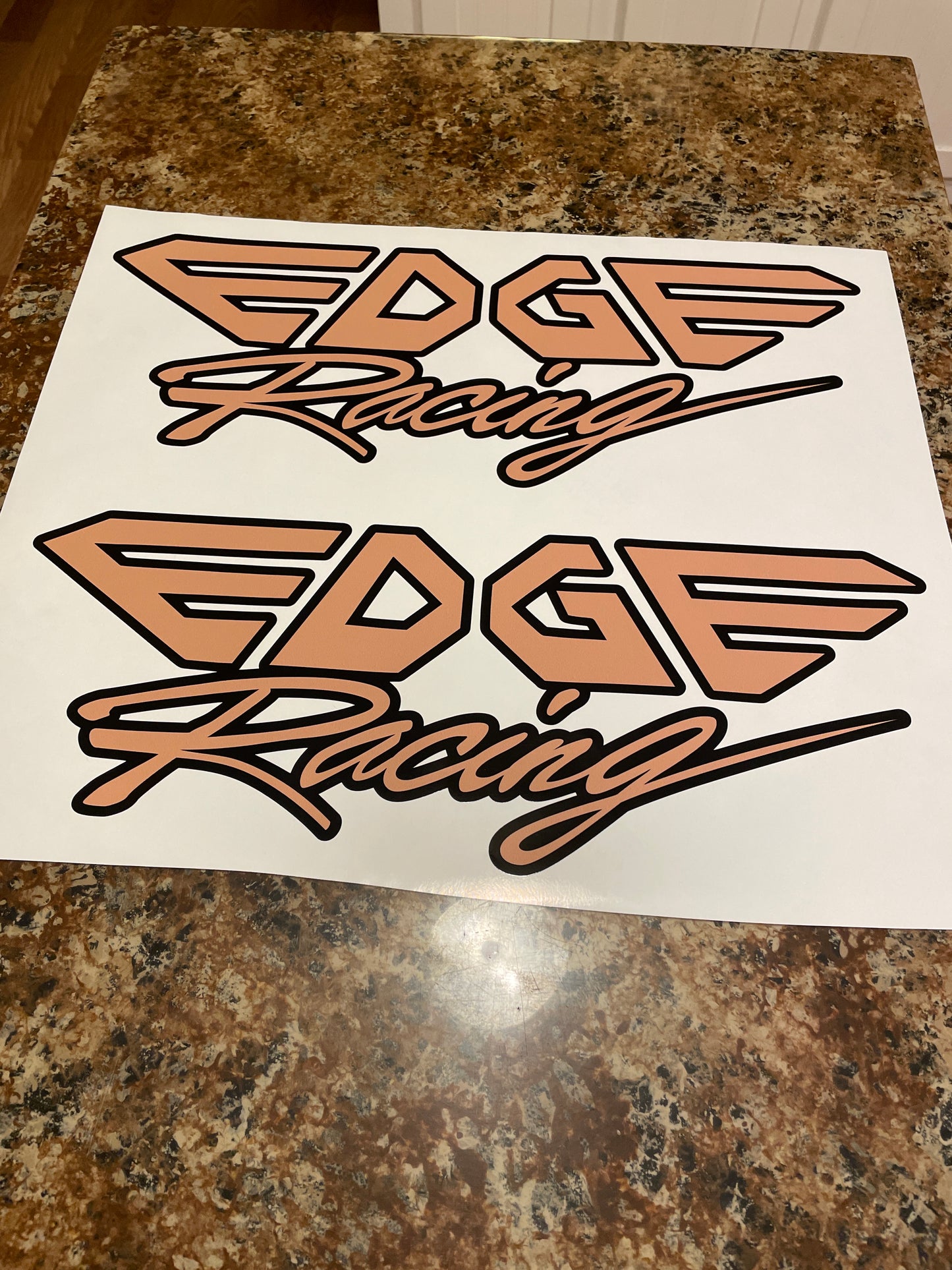 CLEARANCE EDGE RACING Decal Set - oversized
