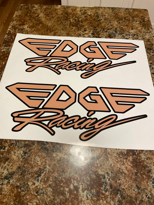 CLEARANCE EDGE RACING Decal Set - oversized