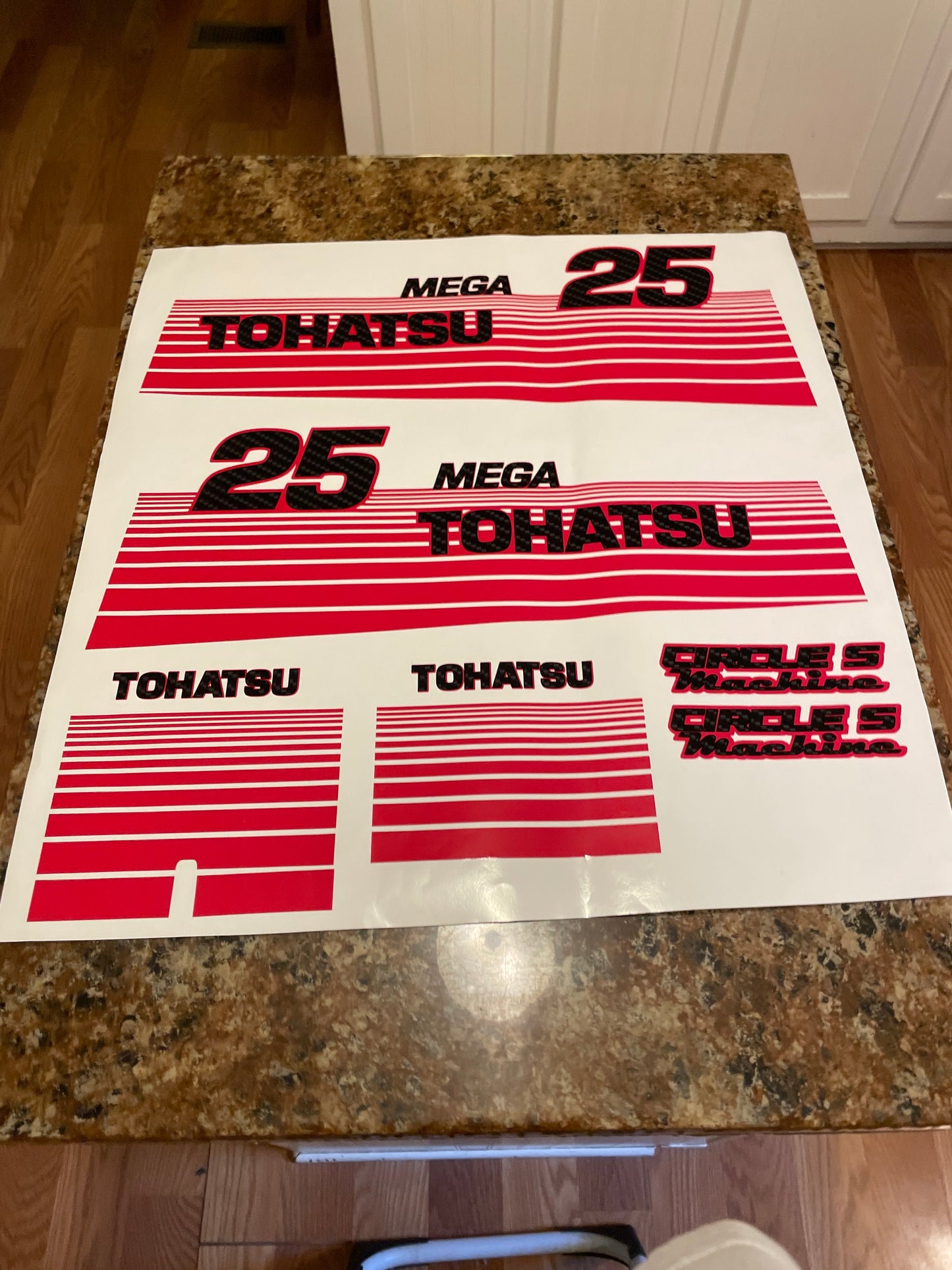 CLEARANCE TOHATSU MEGA 25 Decal Set