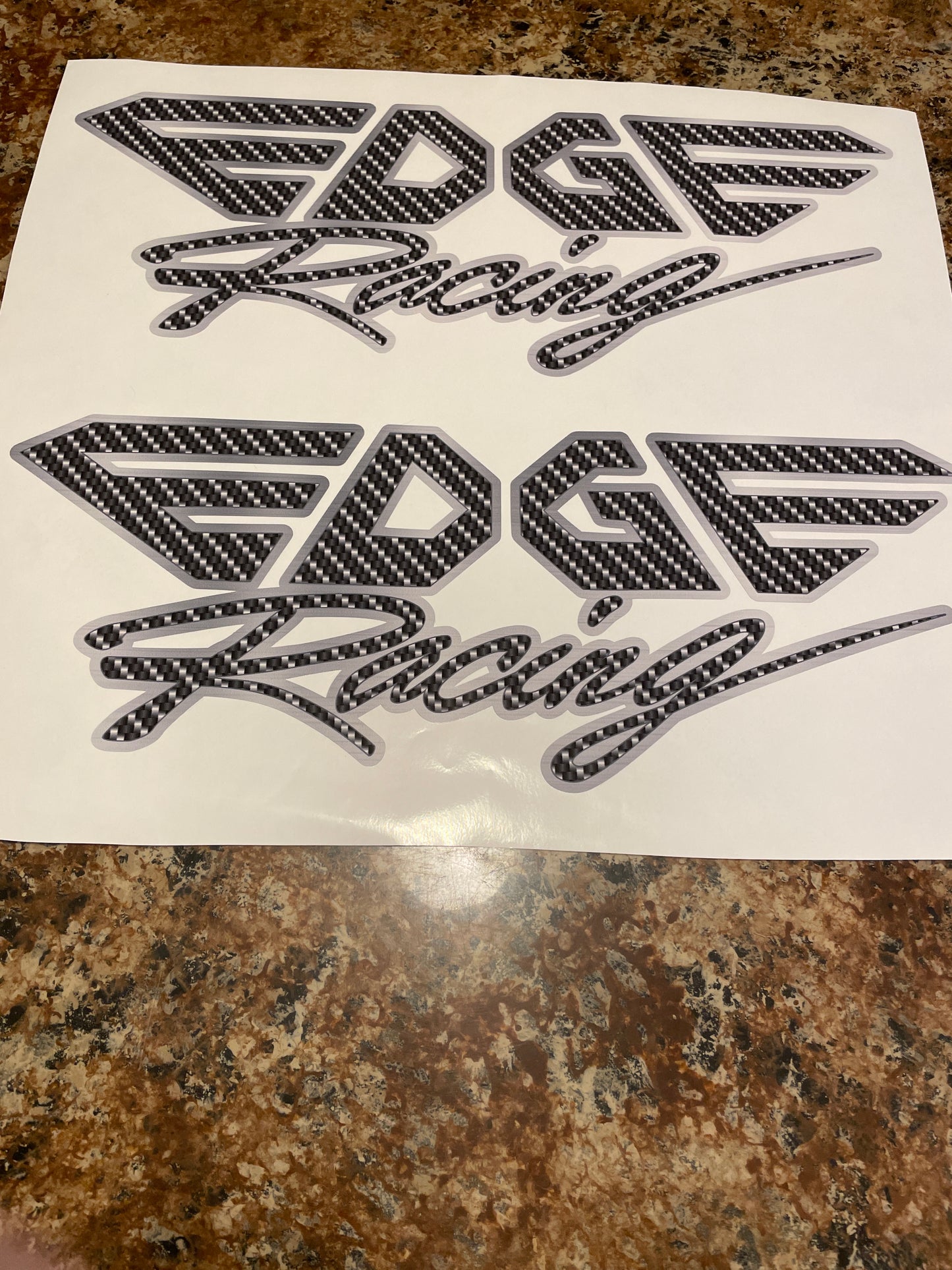 CLEARANCE EDGE RACING Decal Set - oversized