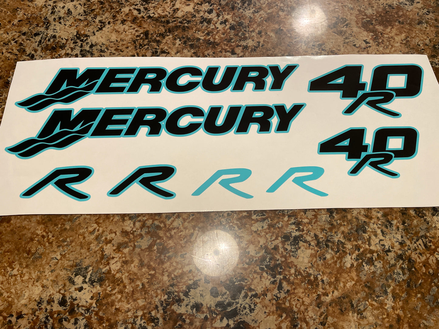 CLEARANCE MERCURY 40R Decal Set