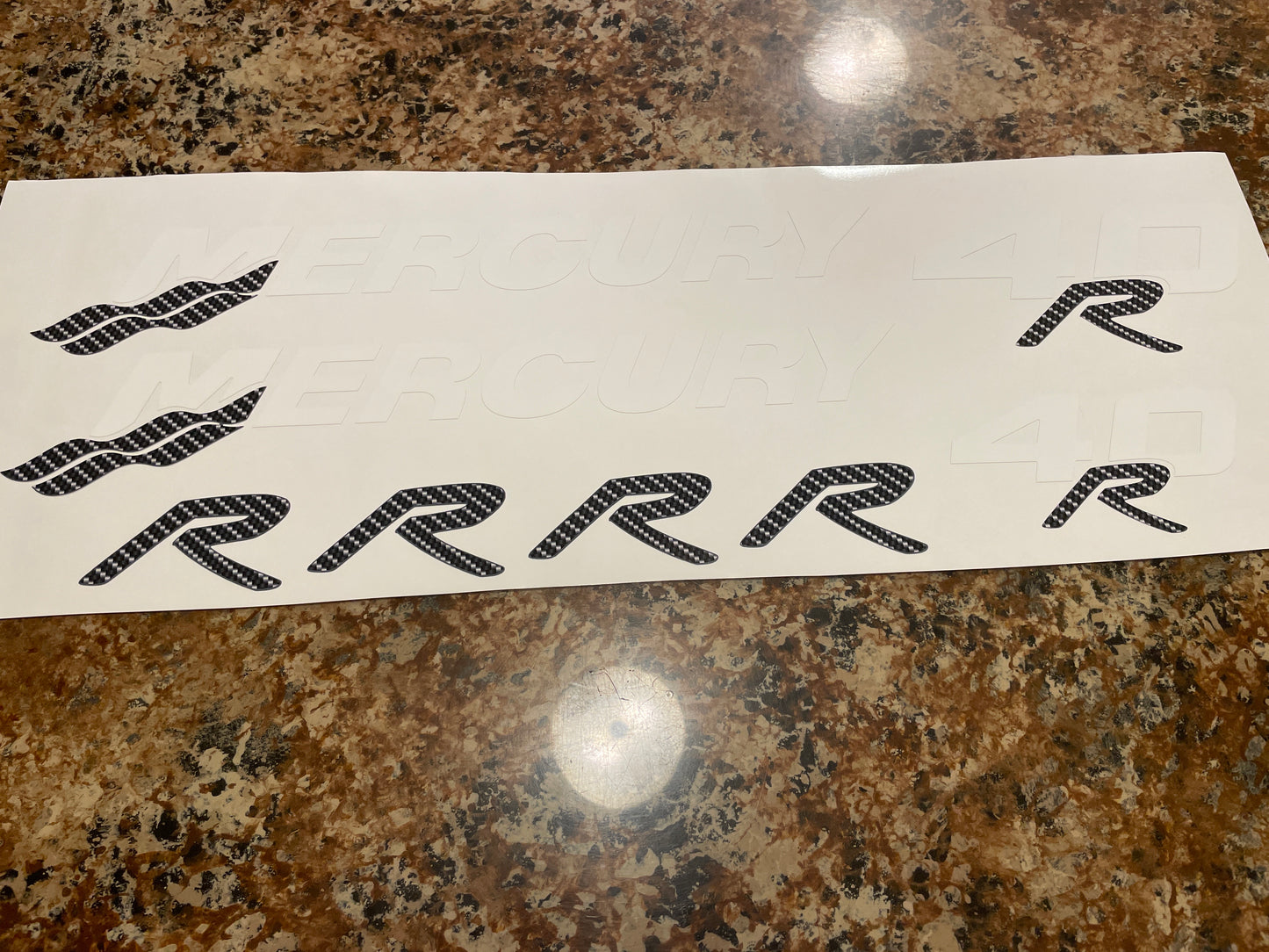 CLEARANCE MERCURY 40R Decal Set
