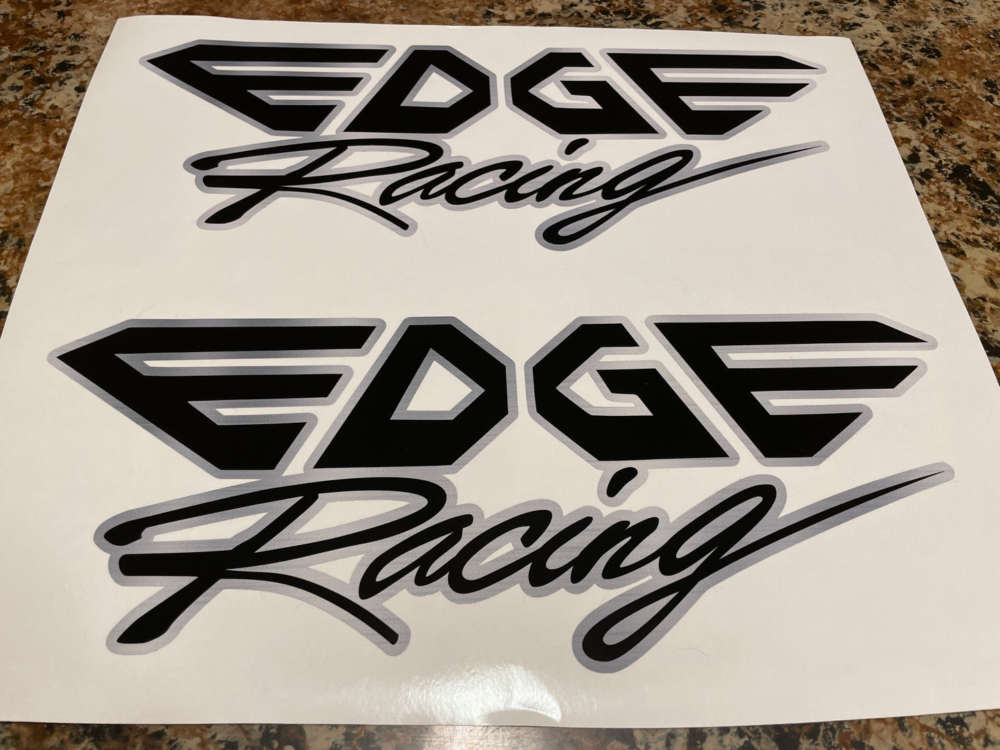 CLEARANCE EDGE RACING Decal Set - stock size