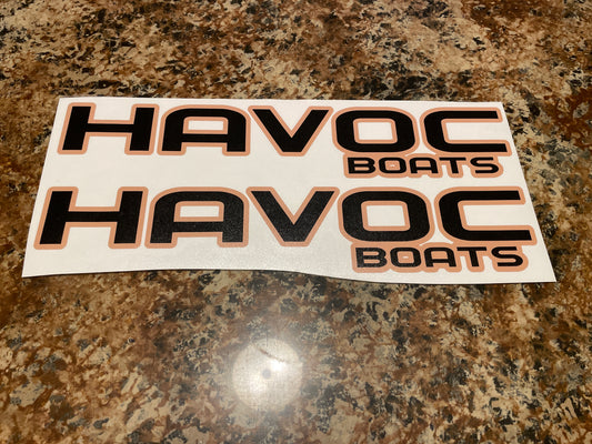 CLEARANCE HAVOC 3” TRAILER Decal Set