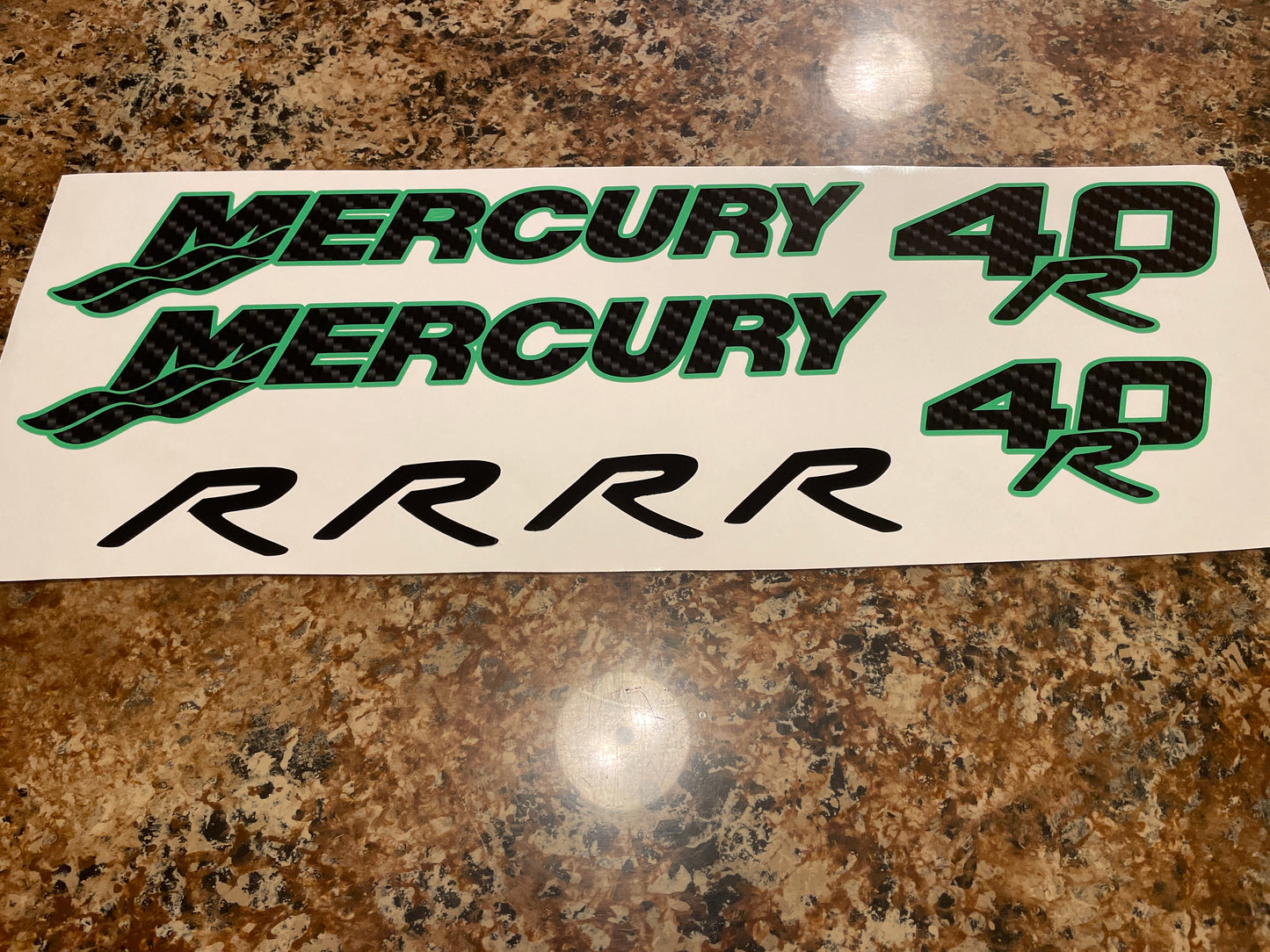 CLEARANCE MERCURY 40R Decal Set