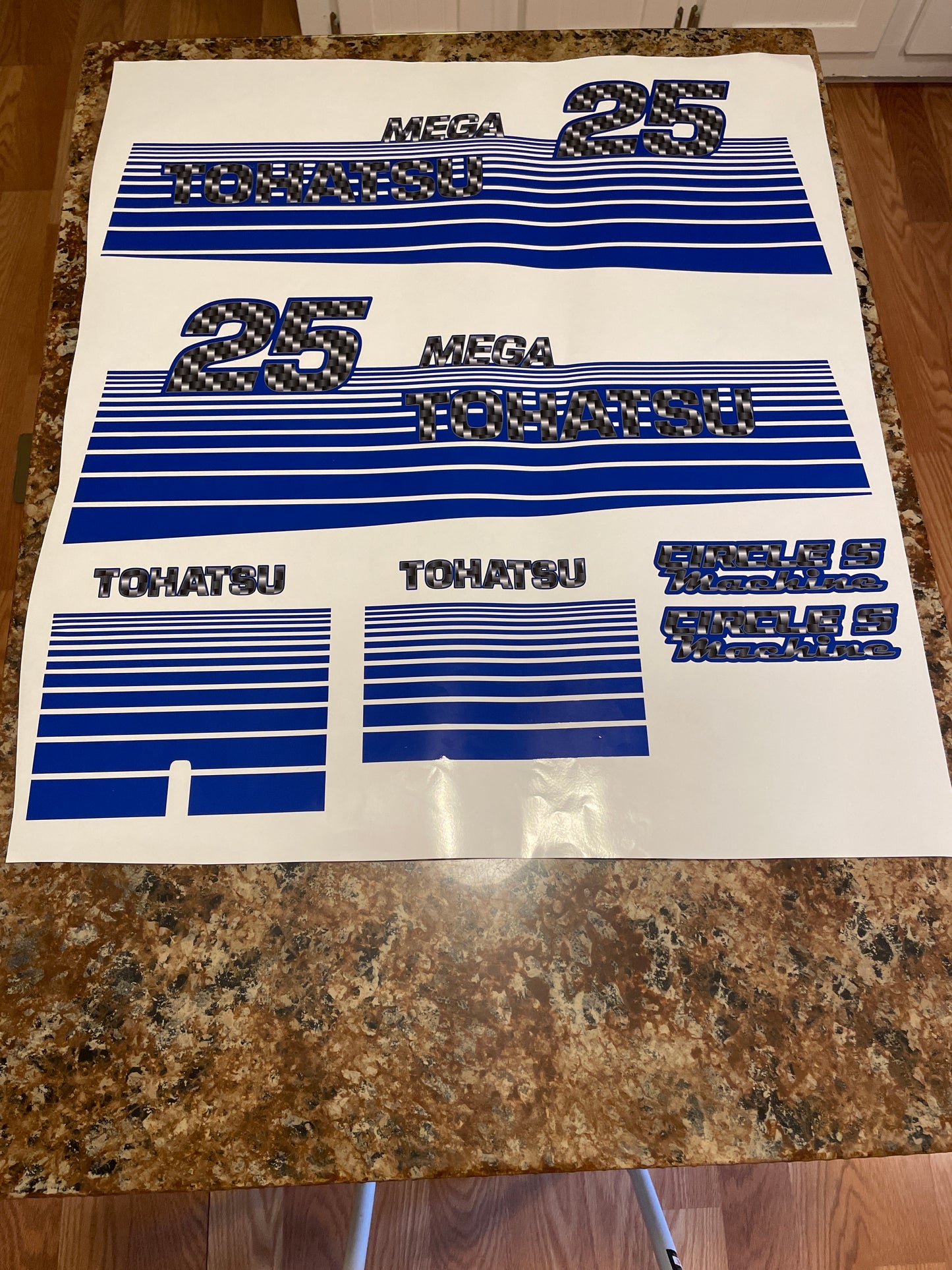 CLEARANCE TOHATSU MEGA 25 Decal Set