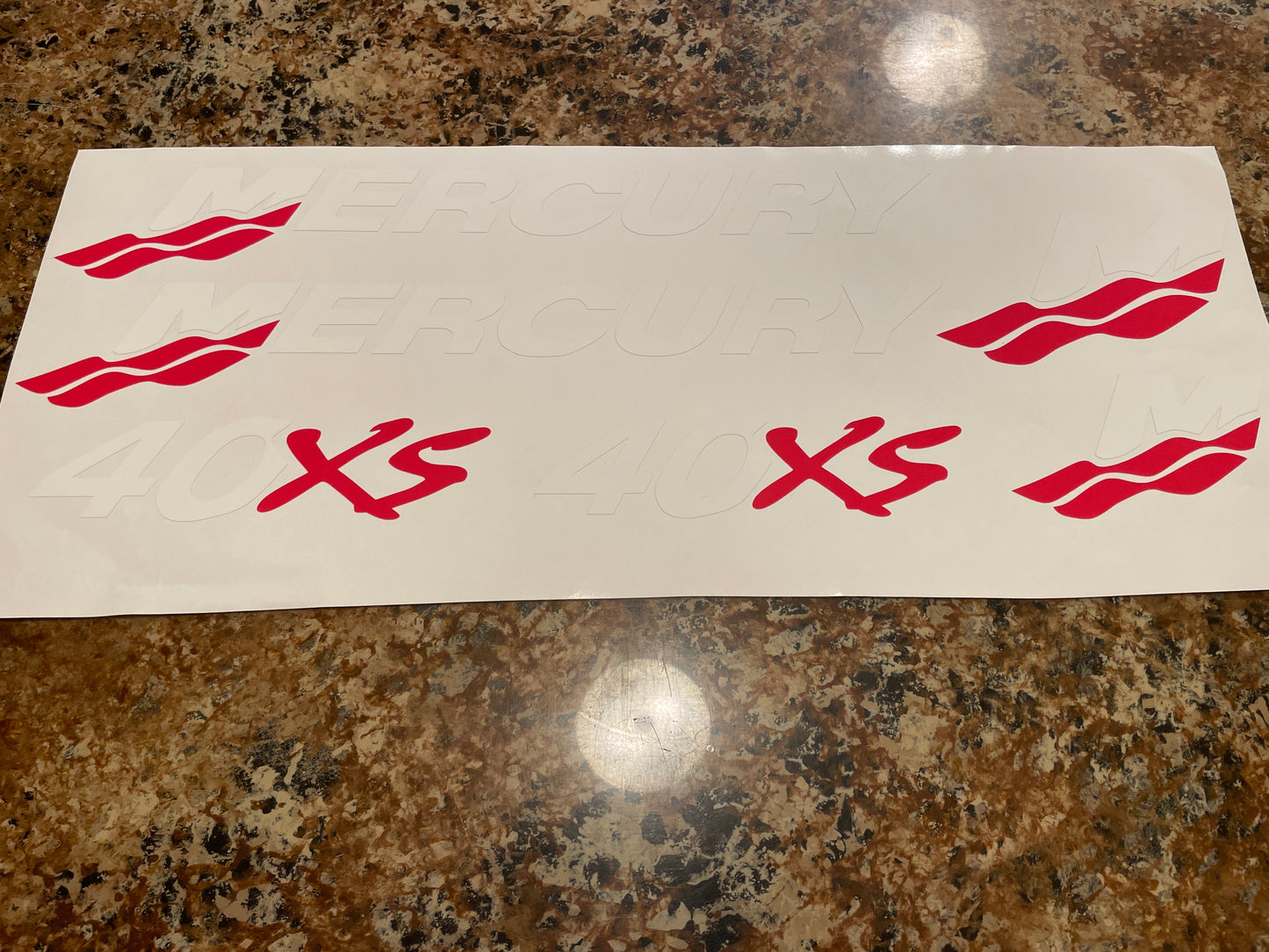 CLEARANCE MERCURY 40XS Decal Set