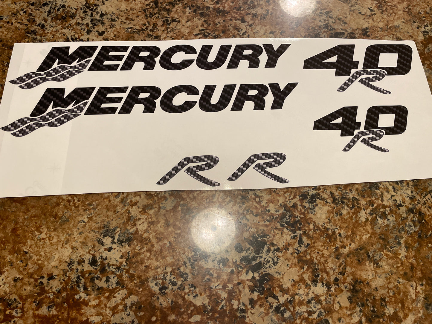 CLEARANCE MERCURY 40R Decal Set