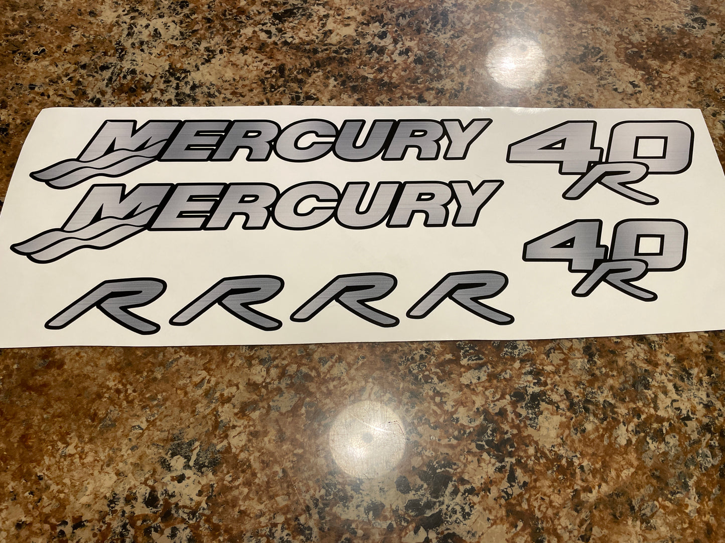 CLEARANCE MERCURY 40R Decal Set