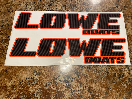 CLEARANCE LOWE BOATS Decal set