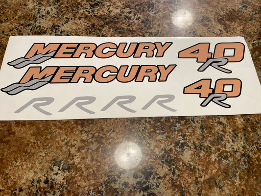 CLEARANCE MERCURY 40R Decal Set