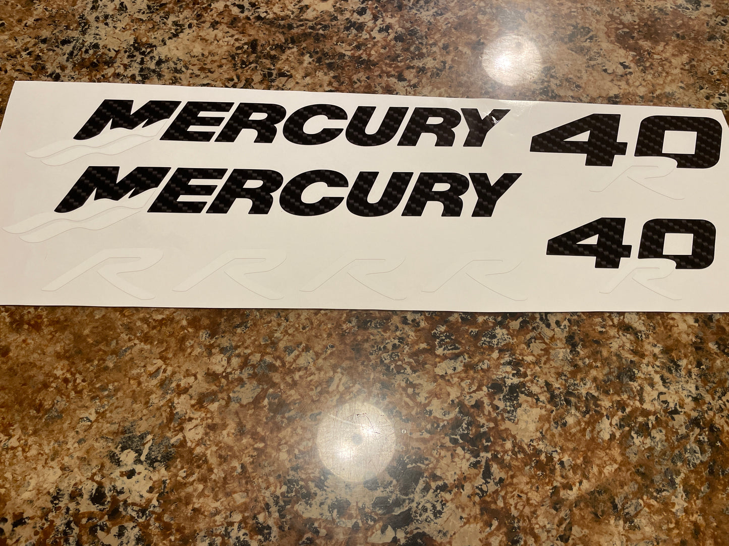 CLEARANCE MERCURY 40R Decal Set